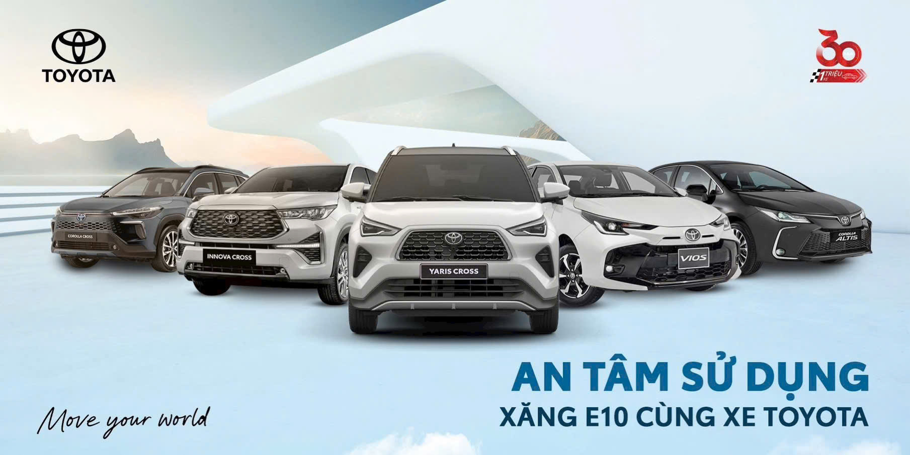 An Tâm Sử Dụng Xăng E10 Cùng Xe Toyota – Đồng Hành Vì Môi Trường Bền Vững